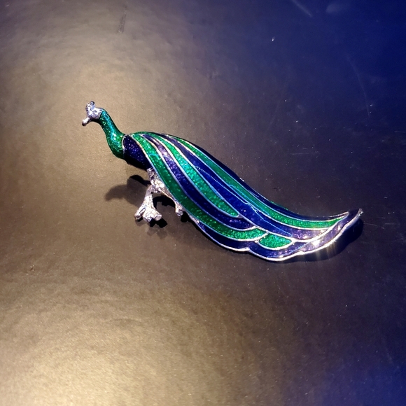 Accessories - Vintage Peacock Brooch